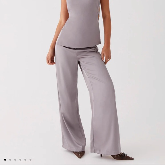 Peppermayo Gray Track Pants High-Waisted Joggers - Picture 1 of 4